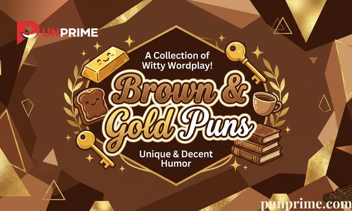 Brown & Gold Puns