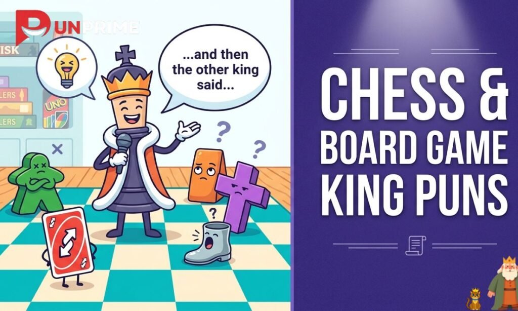 Chess & Board Game King Puns