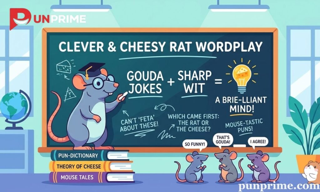 Clever & Cheesy Rat Wordplay