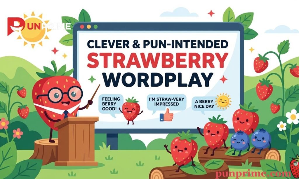Clever & Pun-Intended Strawberry Wordplay