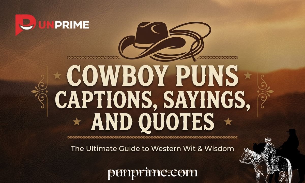 Cowboy Puns Captions, Sayings, and Quotes