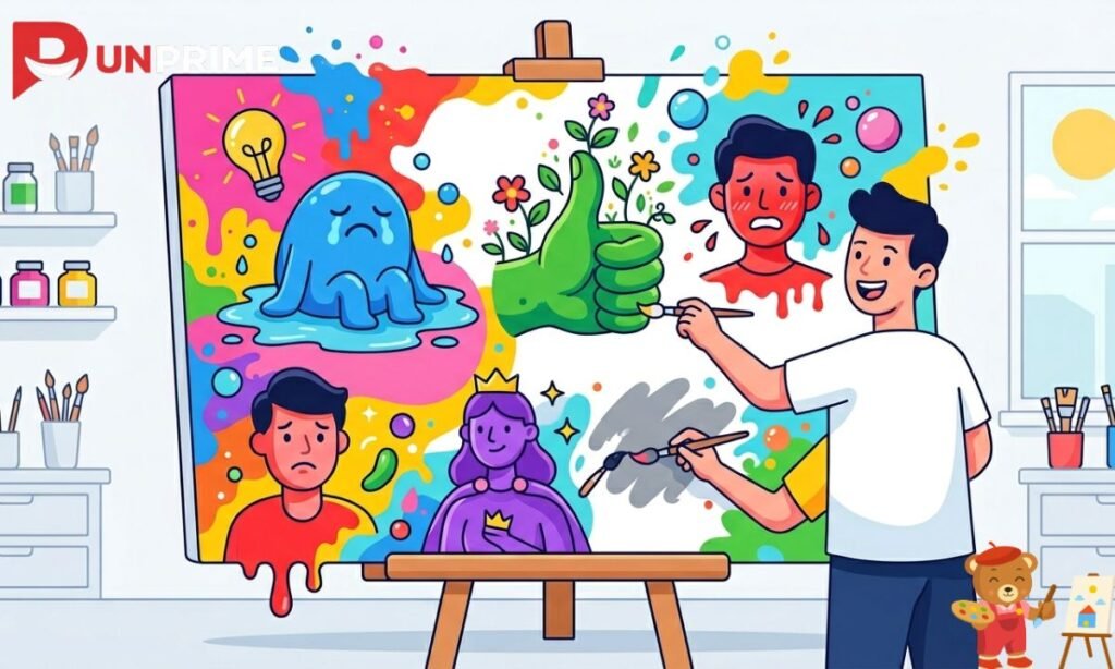 Creative Canvas Puns in Full Color