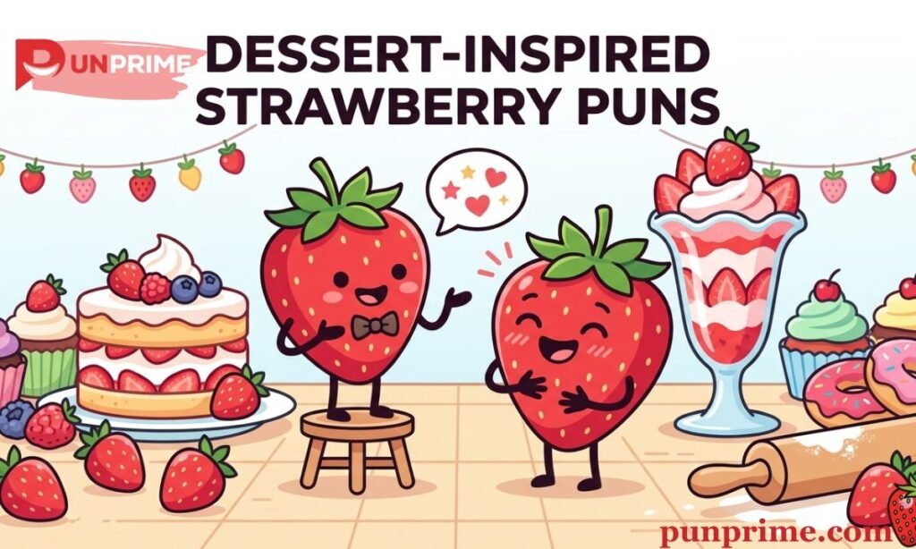 Dessert-Inspired Strawberry Puns