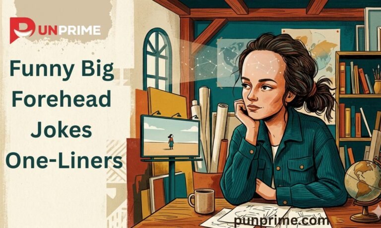 Funny Big Forehead Jokes One-Liners