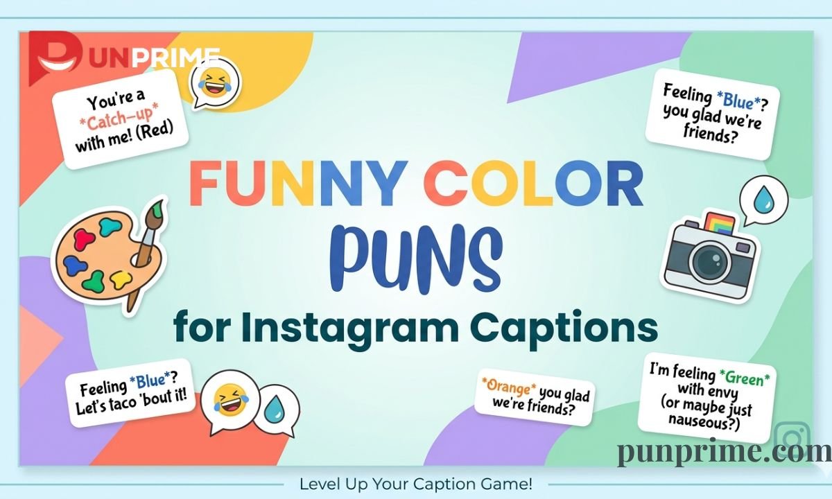 Funny Color Puns for Instagram Captions