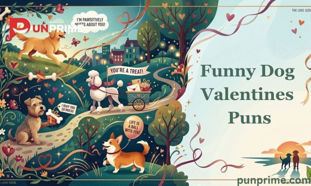 Funny Dog Valentines Puns