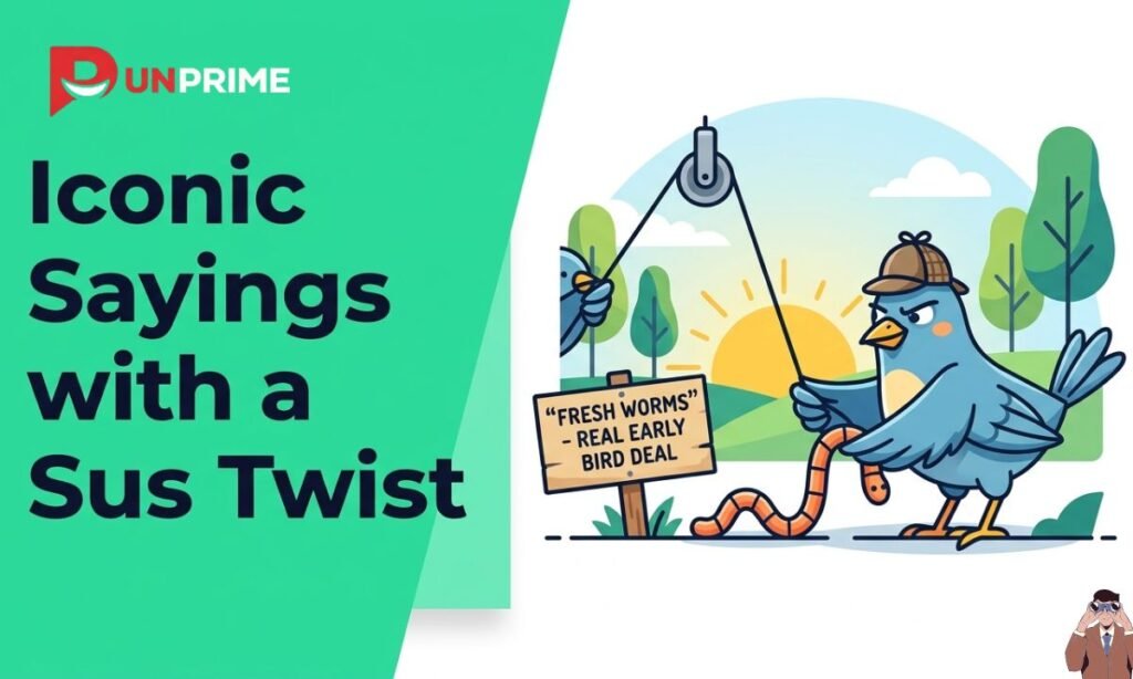 Iconic Sayings with a Sus Twist