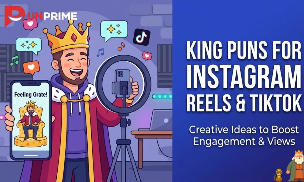 King Puns for Instagram Reels & TikTok