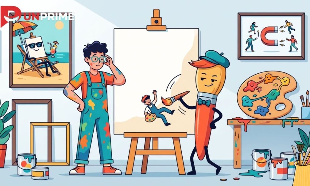 Painting Puns Captions