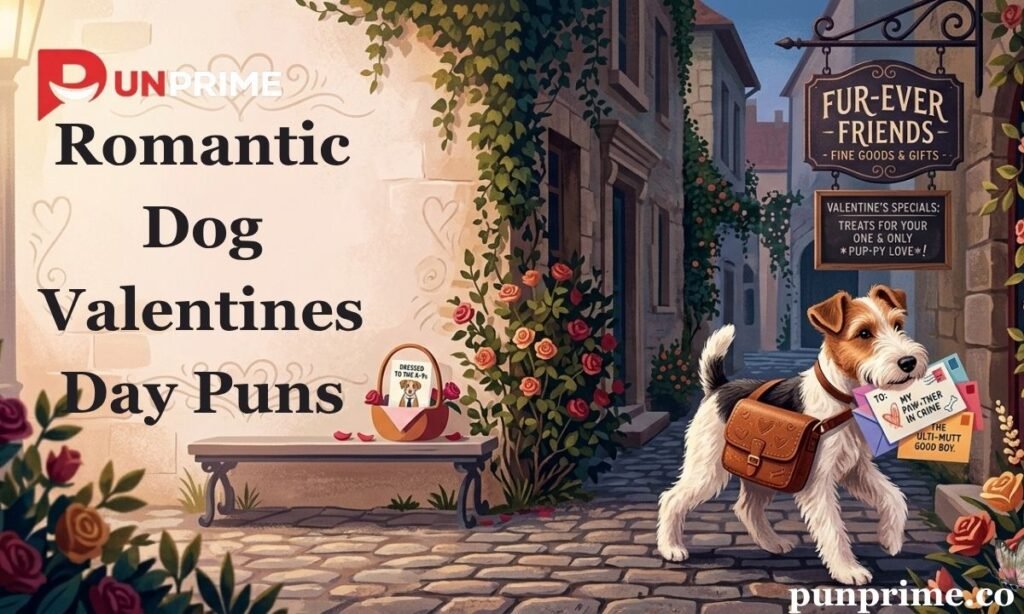 Romantic Dog Valentines Day Puns