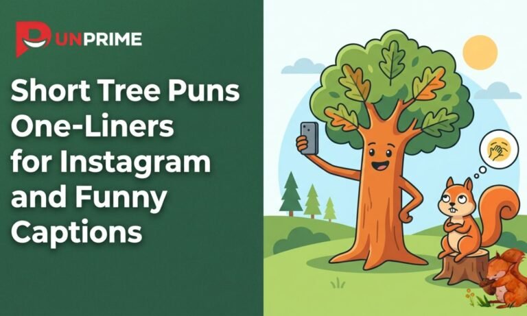 Short Tree Puns One-Liners for Instagram and Funny Captions