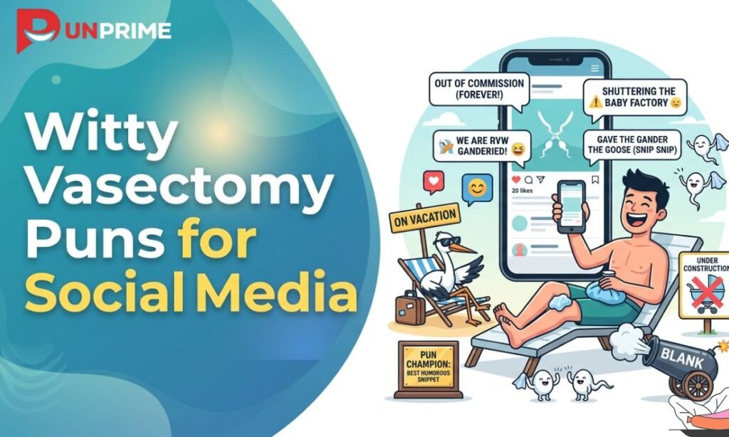 Witty Vasectomy Puns for Social Media