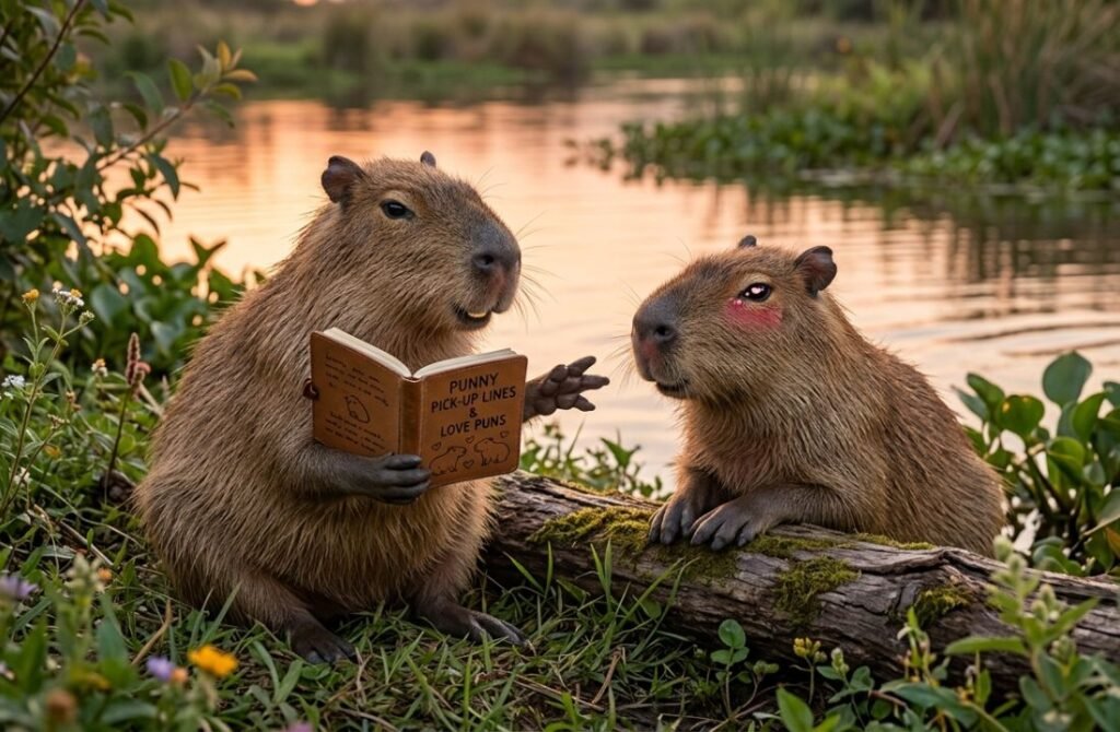Capybara Love Puns & Pick Up Lines