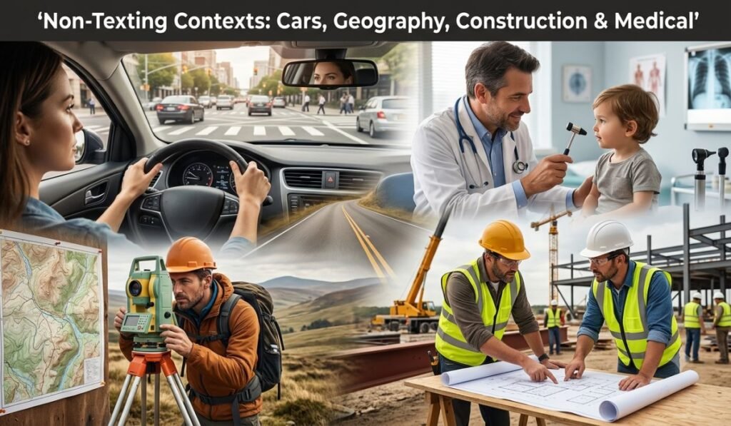 Cars, Geography, Construction & Medical