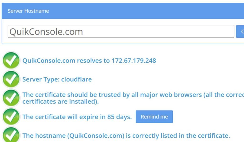 QuikConsole.com SSL